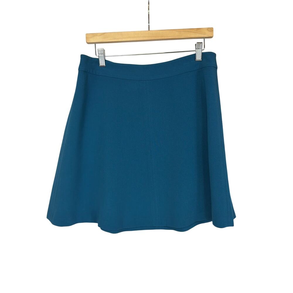 Loft Turquoise Blue Flare Mini Skirt Skater Style A-Line Size 8